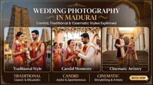 Wedding Photography in Madurai – Candid, Traditional & Cinematic Styles Explained